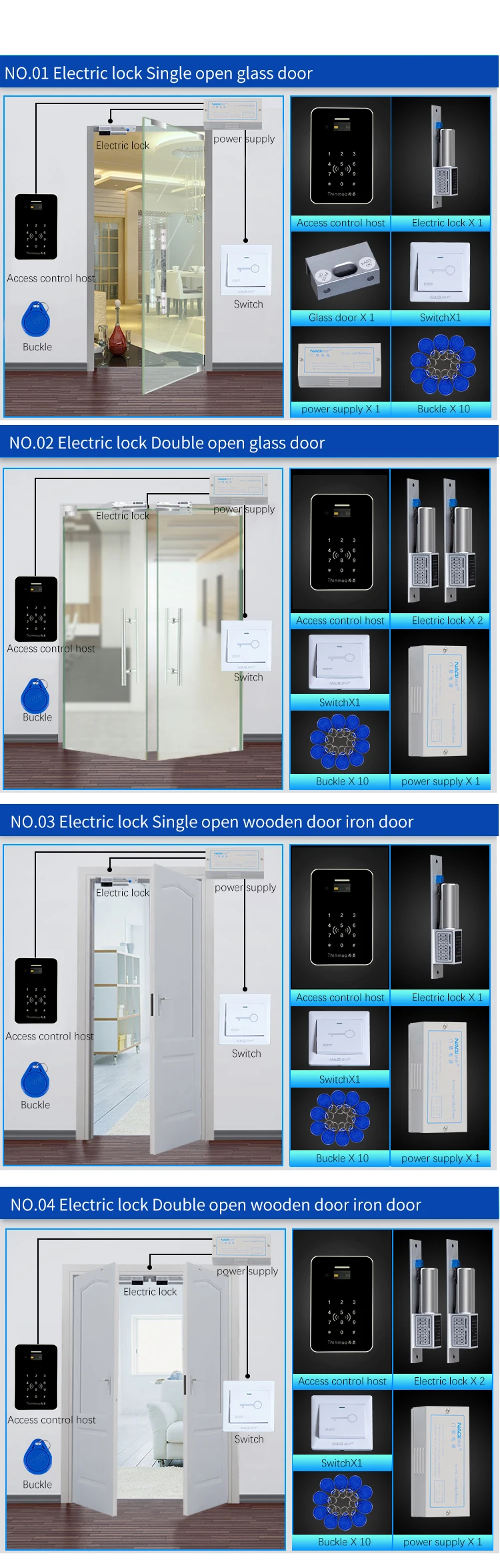 smart phone app bt remote control door access reader
