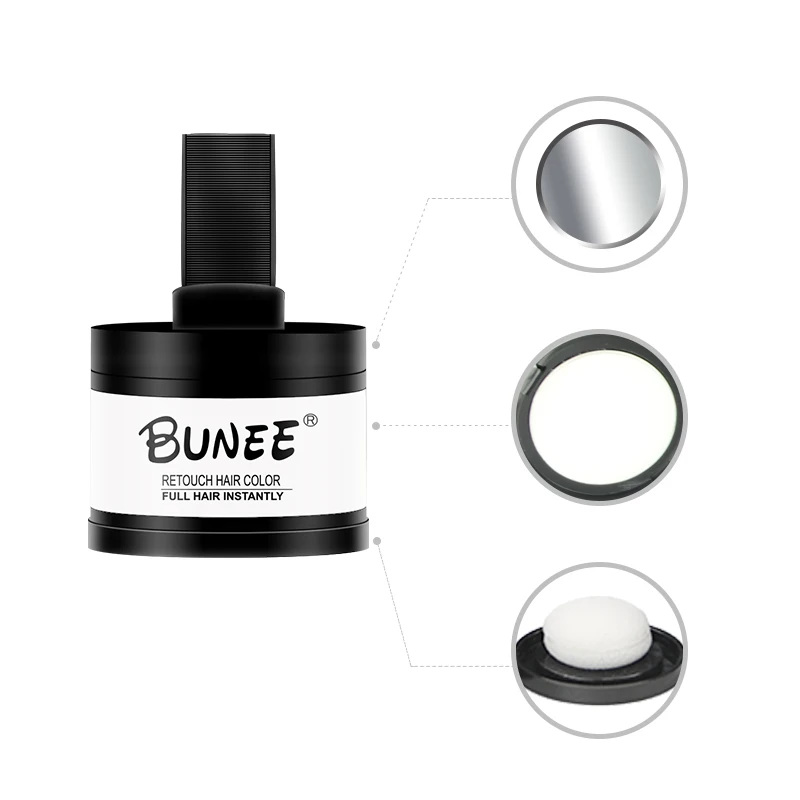 Консилер для корней, черная пудра для теней для волос