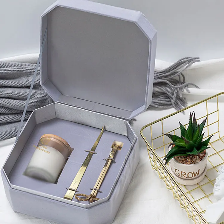 3 Wick Luxury Customized Healing Crystal Handmade Aromatherapy Soy Wax Scented Candles