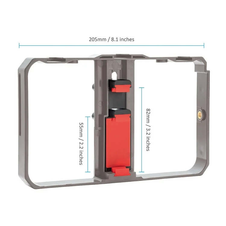 New Arrivals Cell Phone Cage Kit With Microphone Led Video Light Table Top Tripod  Vlogging Smartphone Video Rig Kits