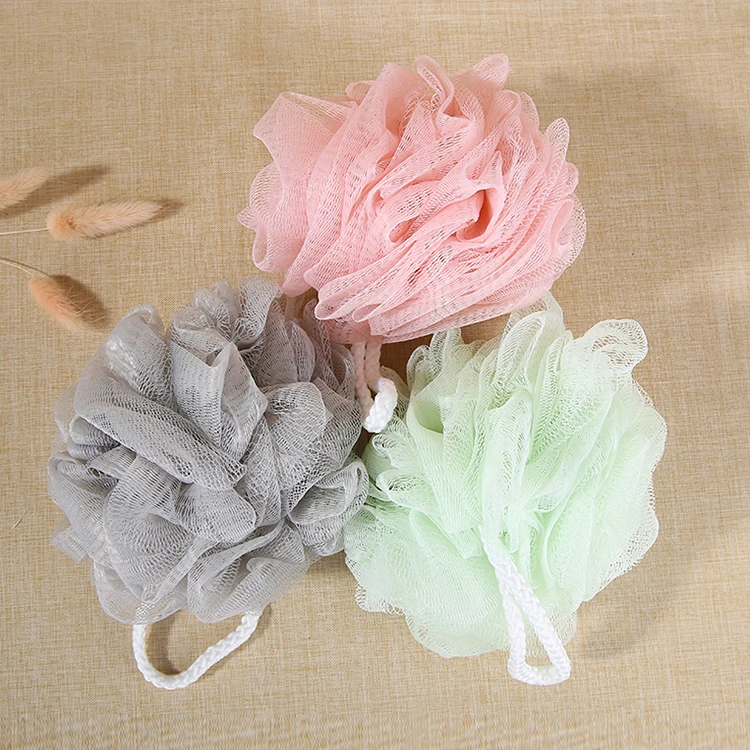 Lameila Custom logo new coming bathing tools products high quality colorful shower mesh bath ball C171