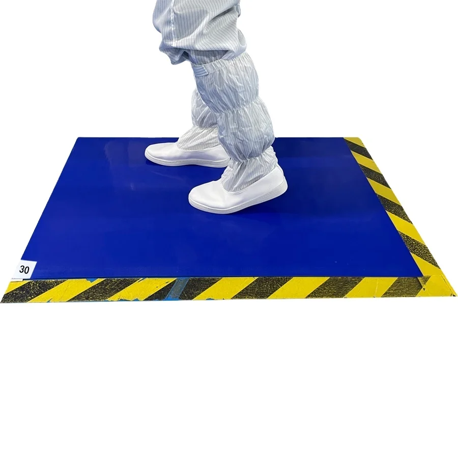Low price disposable floor dust control sticky mats dust control cleanroom sticky mat manufacturer for basketball