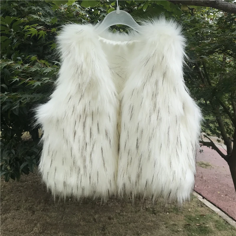 Fall Baby Fur Vests For Girls Baby Girl Fashion Faux Fur Vest Winter Outwear