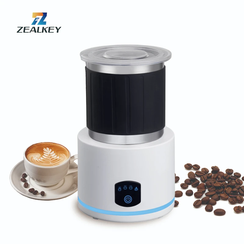 Hot/Cold Automatic Whisk Milk Foam Machine Multifuctionnal Milk Frother Coffee Milk Mixing Foamer