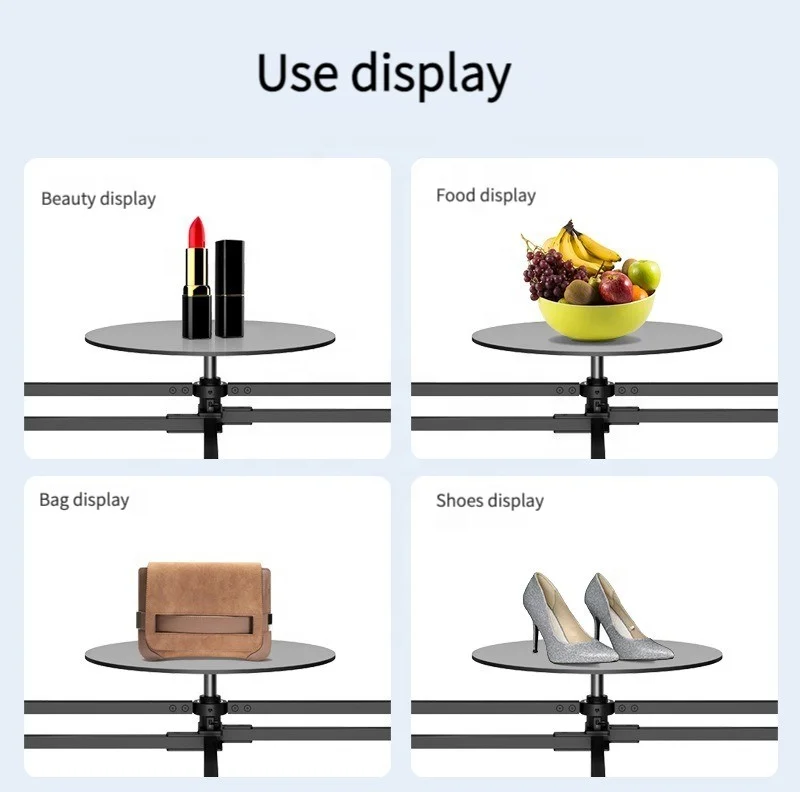 360 Rotating Camera Platform Photography Turntable Spin Table 360 Spinner Professional Surround Shooting Spinning Platform 3kg