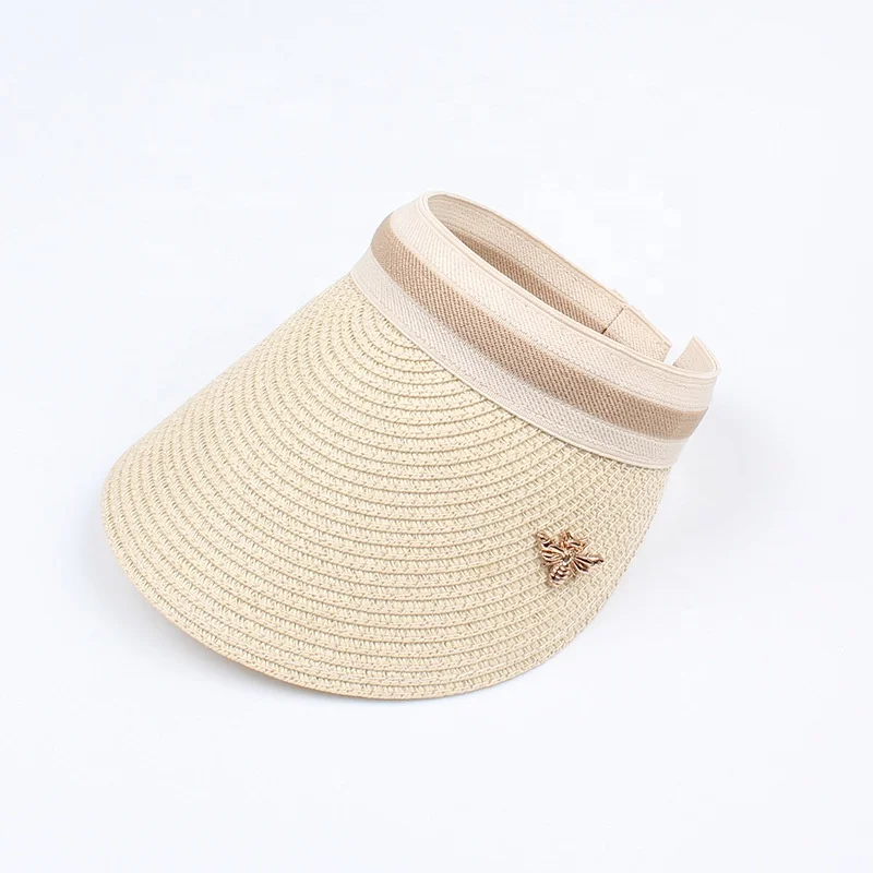 Лидер продаж, Высококачественная Складная летняя соломенная шляпа из 100% бумаги с козырьком