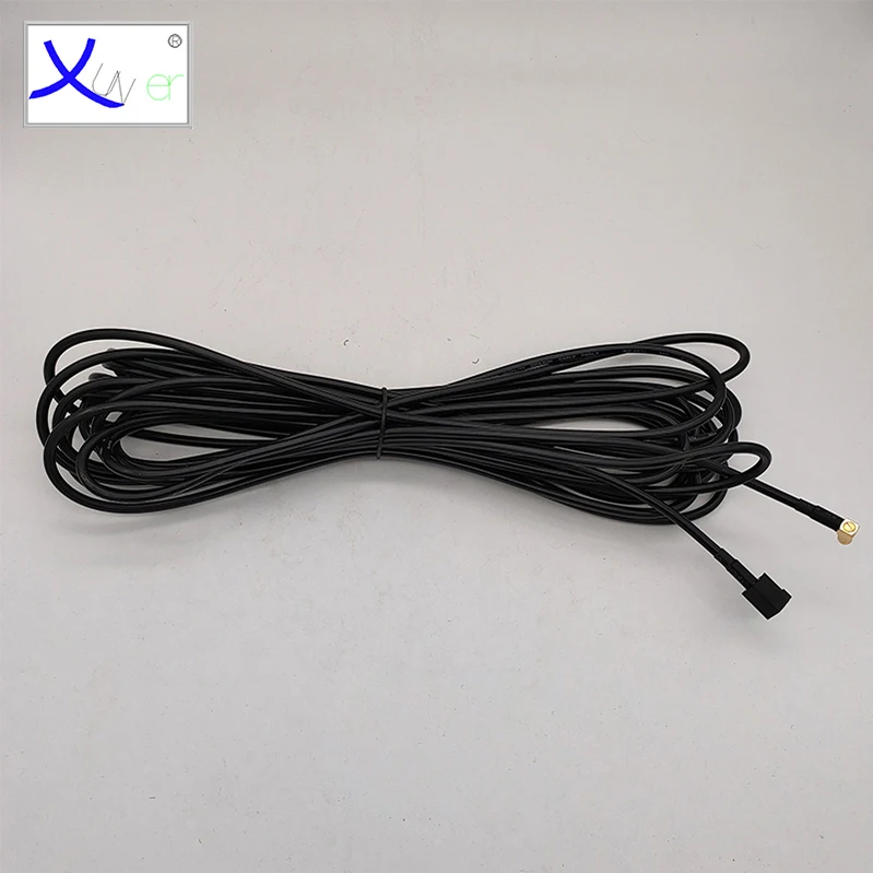 Satellite Radio Antenna Cable Fakra Male to SMB Female Right Angle Connector Adaptor Cable