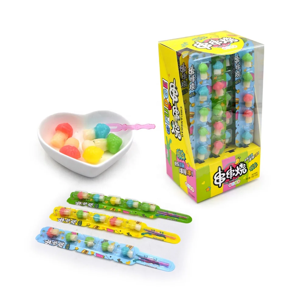 Hot Selling Mult-colored Sweet Mushroom Gummy Candy For Wholesale