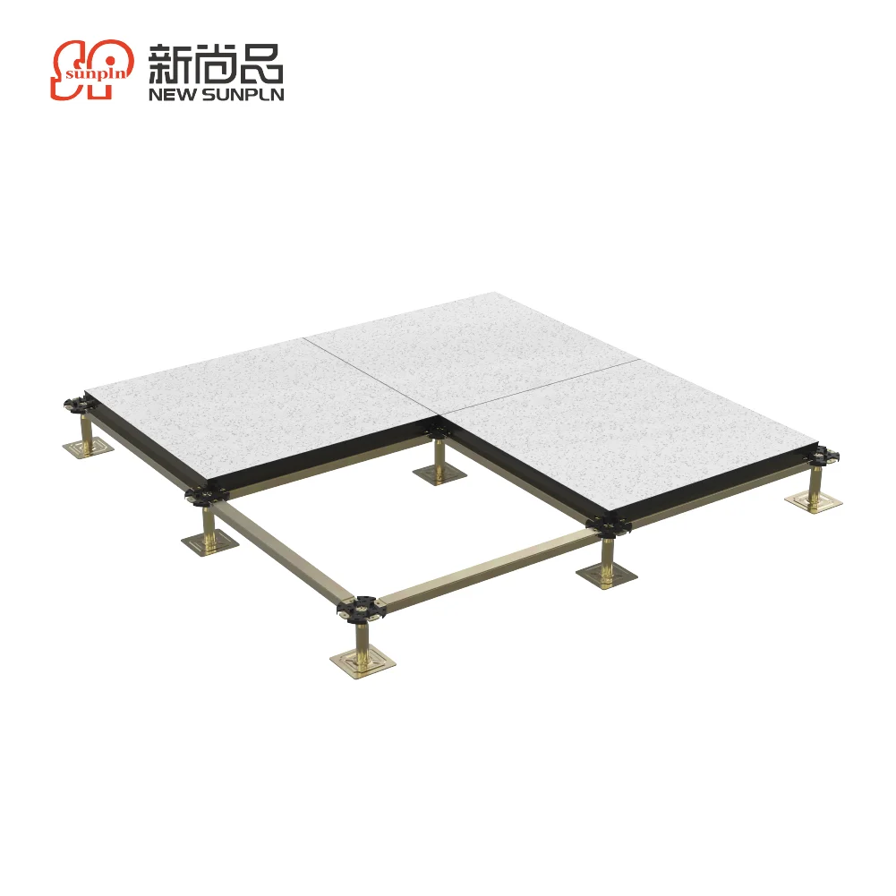 raised floor system pedestal price  hollow panels commercial flooring machine access perforated  box panel garage