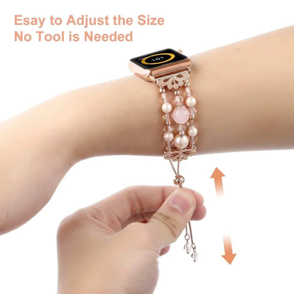 Woman Jewellery Bracelet Watch Band  for Iwatch 38mm 40mm 42mm 44mm  Luxury Bling Women Designs watch bands