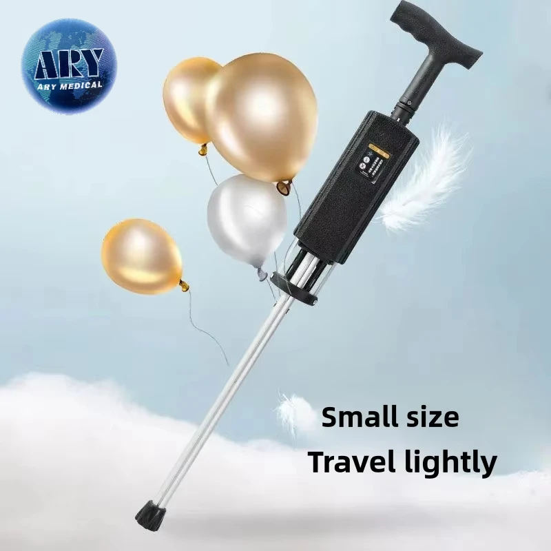 Lightweight Electric Foldable Folding Three Legs Cane Elderly Walking Stick With Seat Stool Open the with One