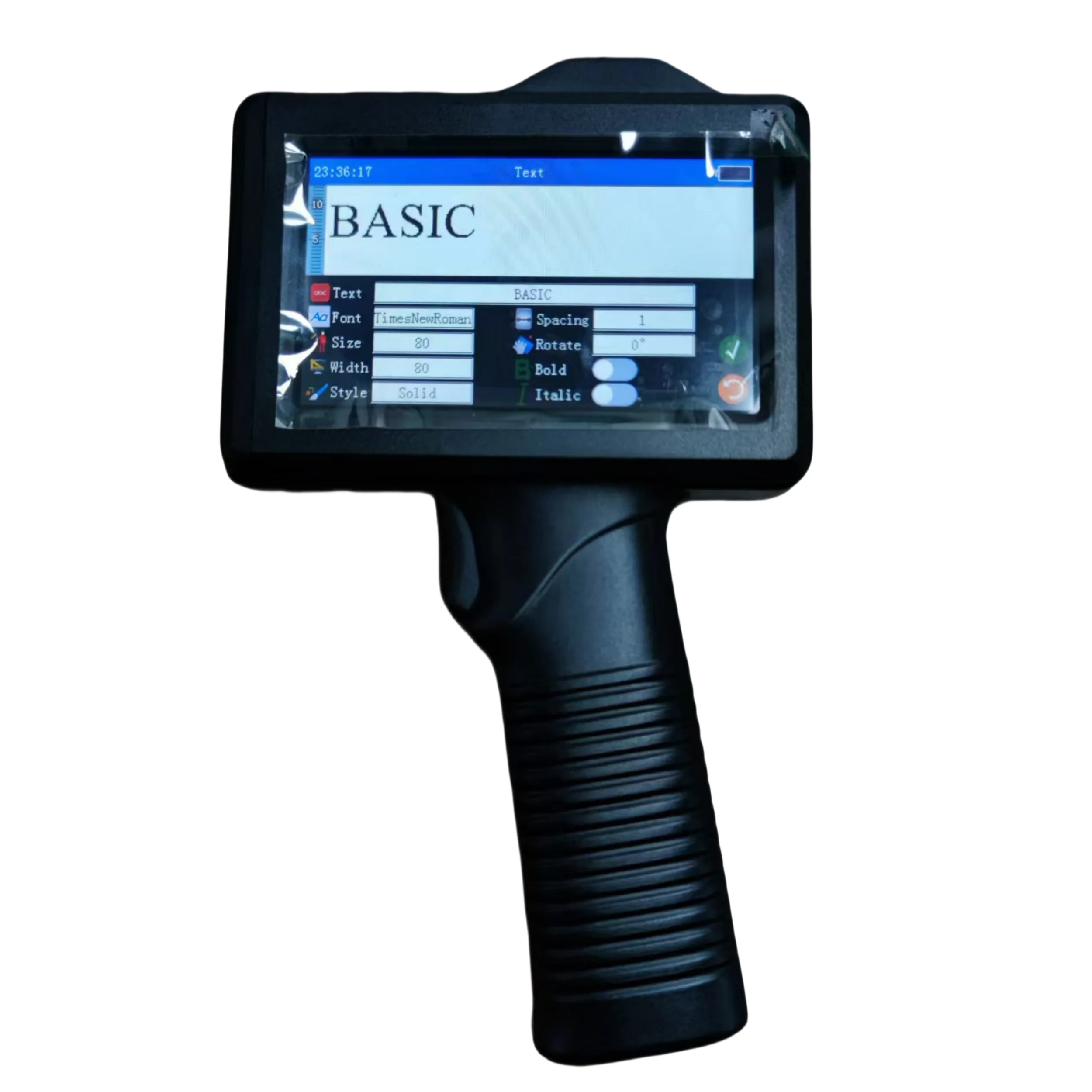 Smart Portable Handheld Inkjet Printer Gun with HD LED Touch Screen and Quick-Drying Ink for Coding and Labeling Industry