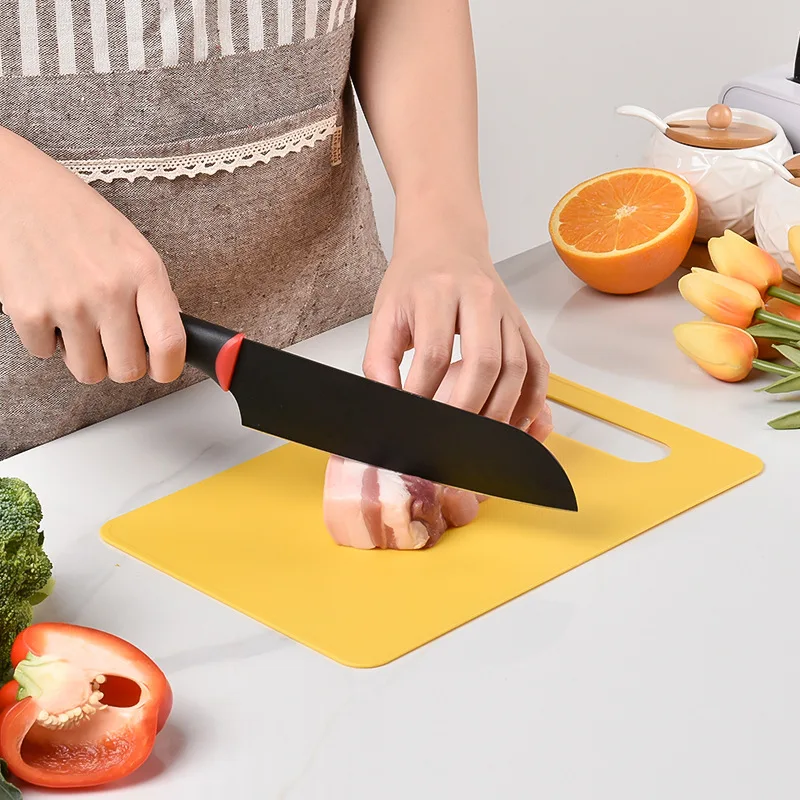 Plastic kitchen double-sided cutting board Square fruit cutting board for household kitchen gadgets