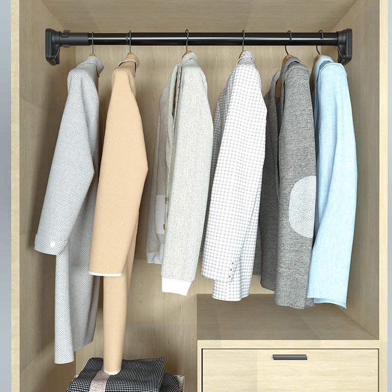 Adjustable living Room black malleable cast iron pipe curtain rods and rails with elbow threaded connector pipes nipples