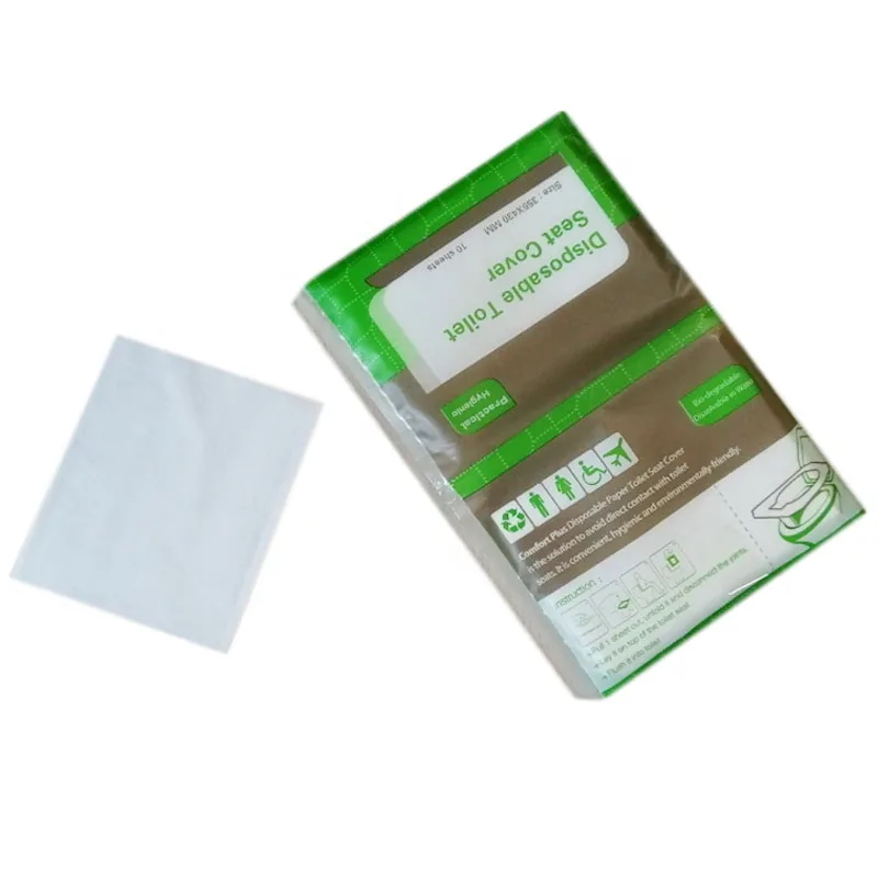 Biodegradable Water Soluble Toilet Seat Paper Cover Disposable Wallet pack Toilet Paper Seat Cover