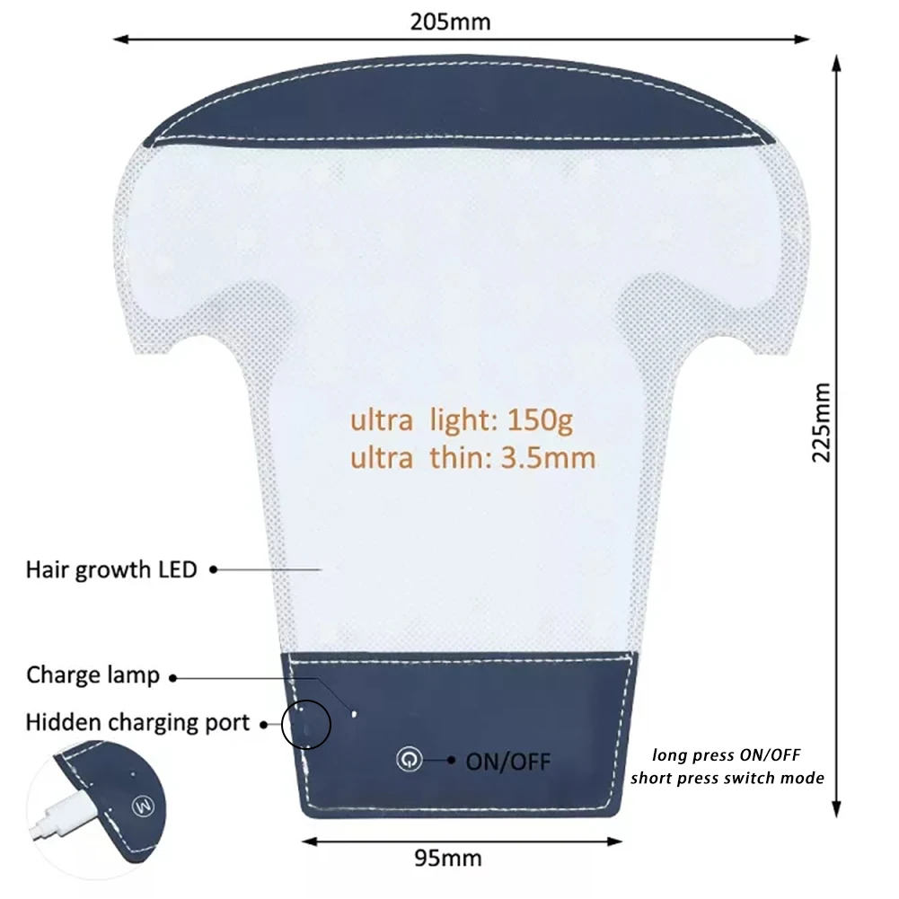 Red Led Light Therapy Machine 660nm Professional For Sale Hair Growth Near Infrared Skin Vibration Lamp