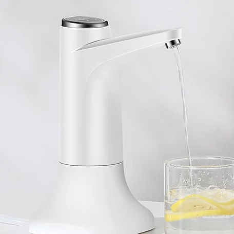 Portable USB Electric Water Dispenser Pump Automatic Stand Battery Home Office Outdoor Use Plastic Barreled Water Intake Pump
