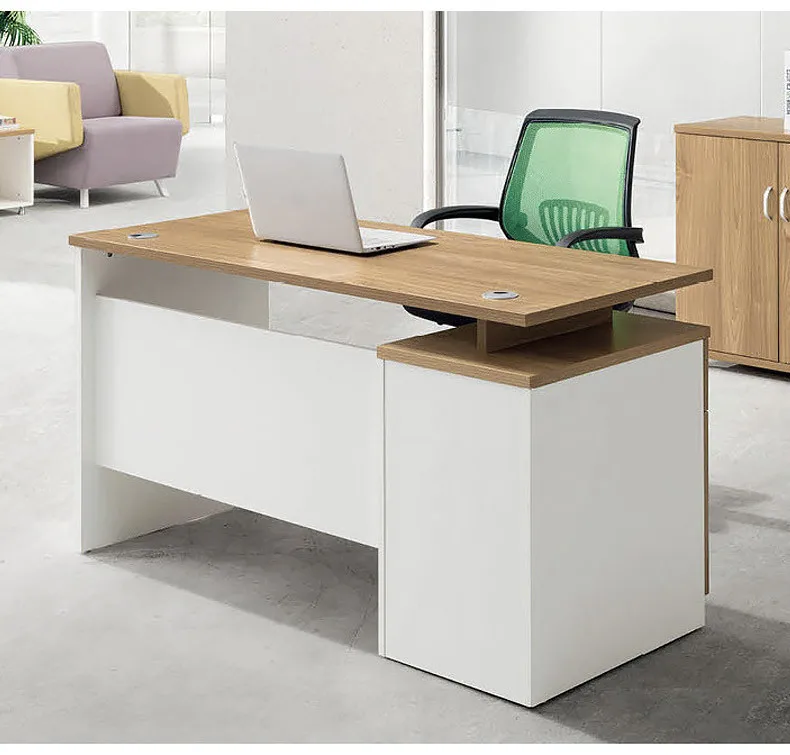 Office Desk And Chair Combination Single Staff Computer Desk With Cabinet Office Furniture