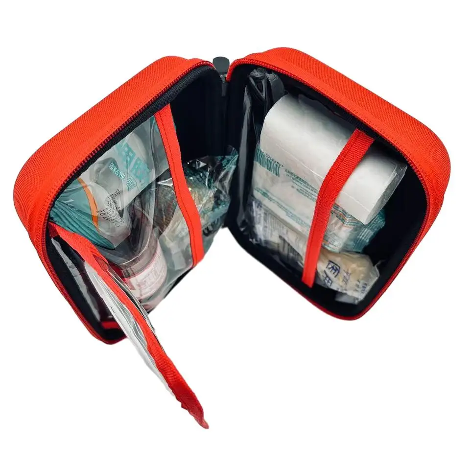 Large Durable EVA Material First Aid Kit Small Fire Extinguisher Travel-Grade Shockproof Zipper Closure Special Purpose Cases