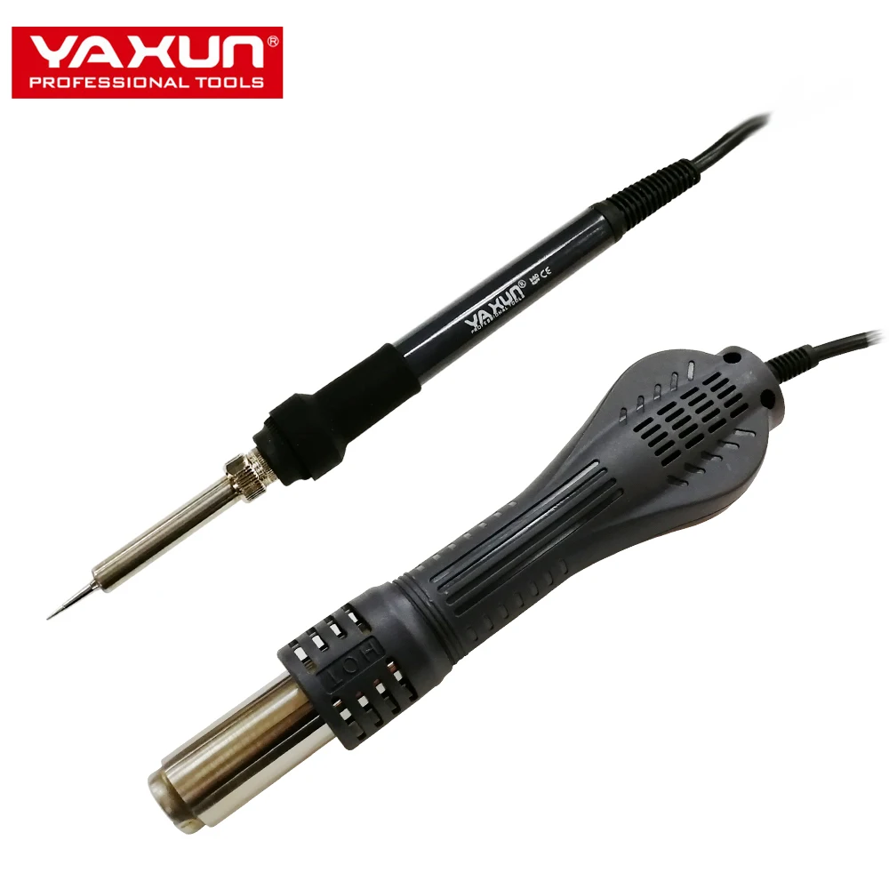 YAXUN Mini Hot Air Gun Soldering Station air/temperature  Adjustable automatic  Feature light  Weight SMD rework station