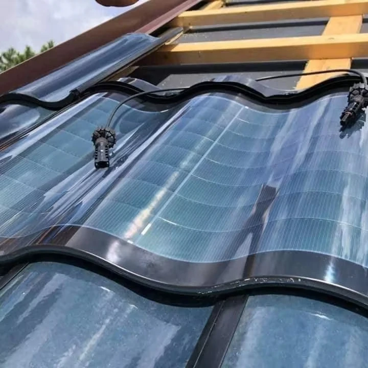 High Quality Home House Roof Solar Panel Tile Curved Cigs Panel Photovoltaic 30w Solar Tiles