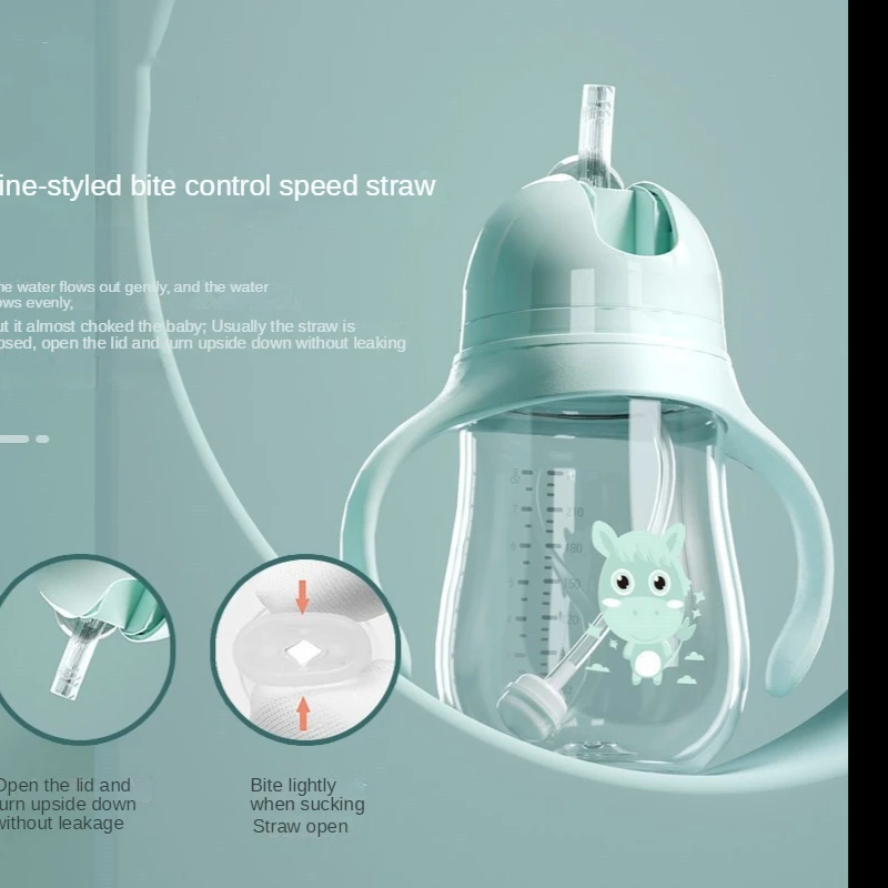 New nordic multi functional handle feeding breastmilk fba pack baby bottle