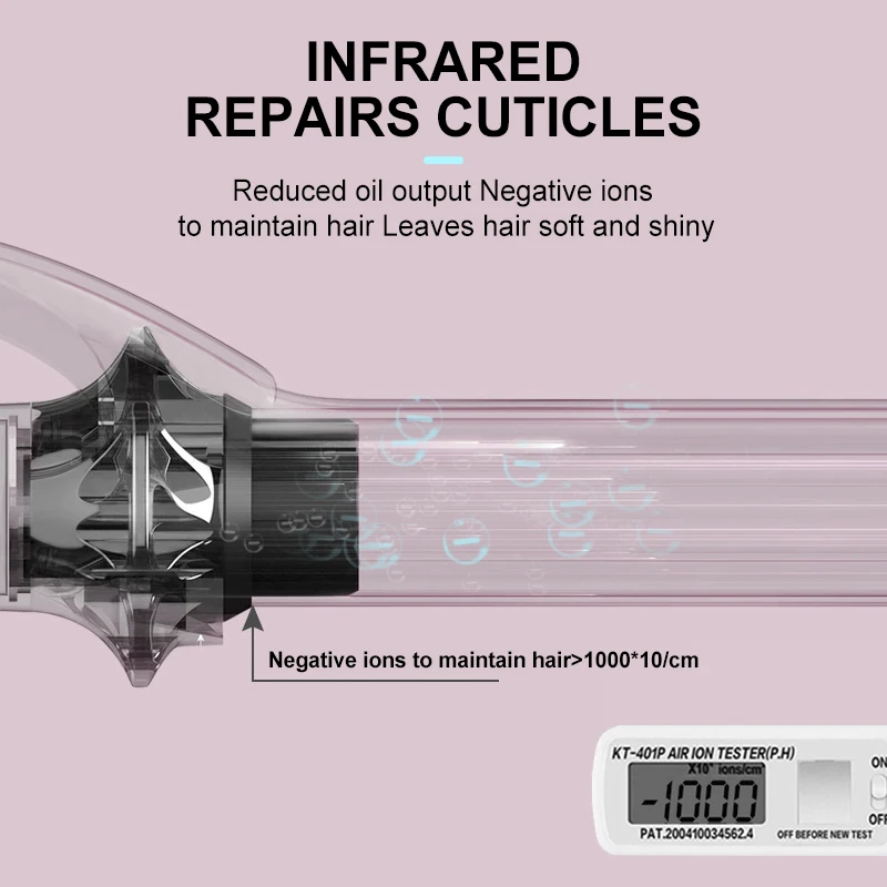 2024 Wholesale Price Electric Portable Ceramic Rotating Hair Wave Machine Curling Iron Automatic Curler
