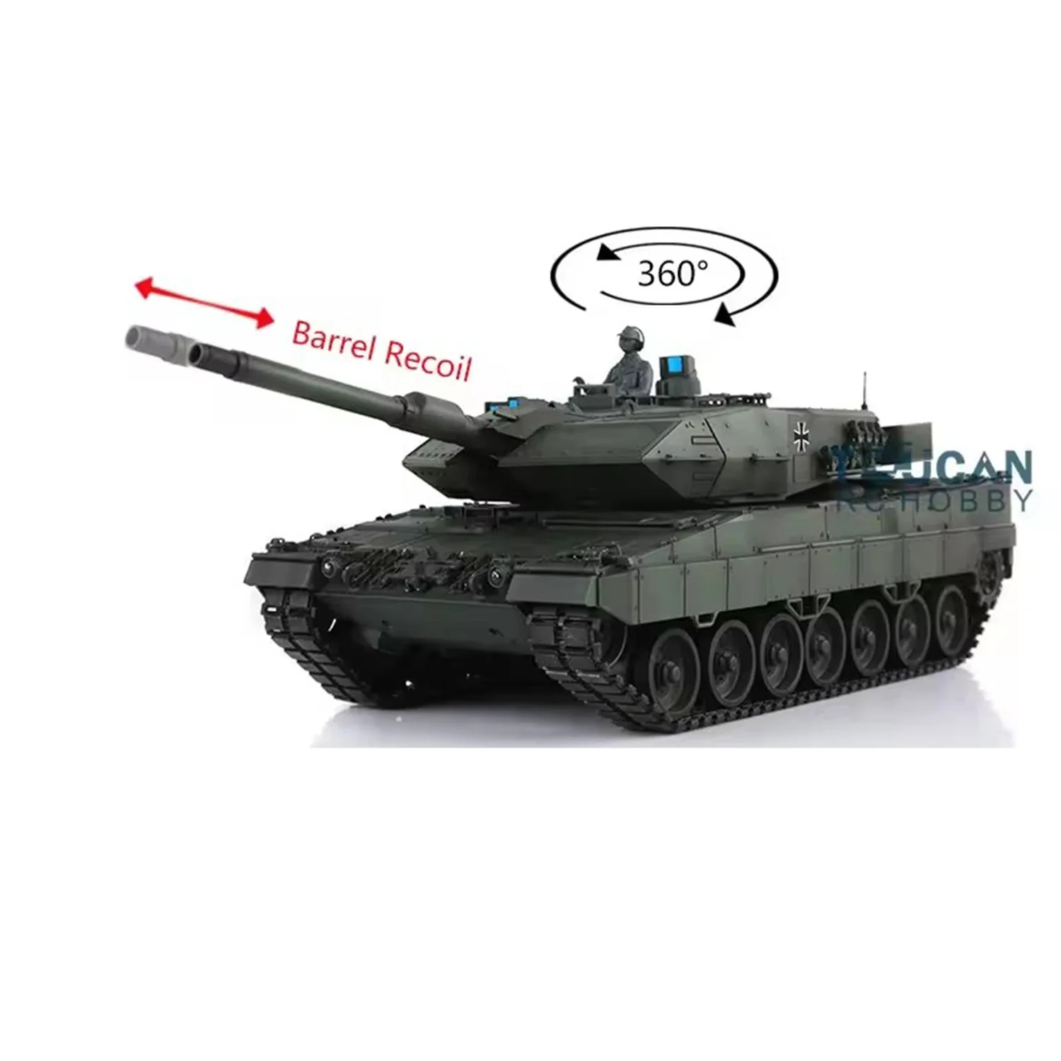 Heng Long Upgraded Ver 1/16 TK7.0 Leopard2A6 RC Tank 3889 W/ 36