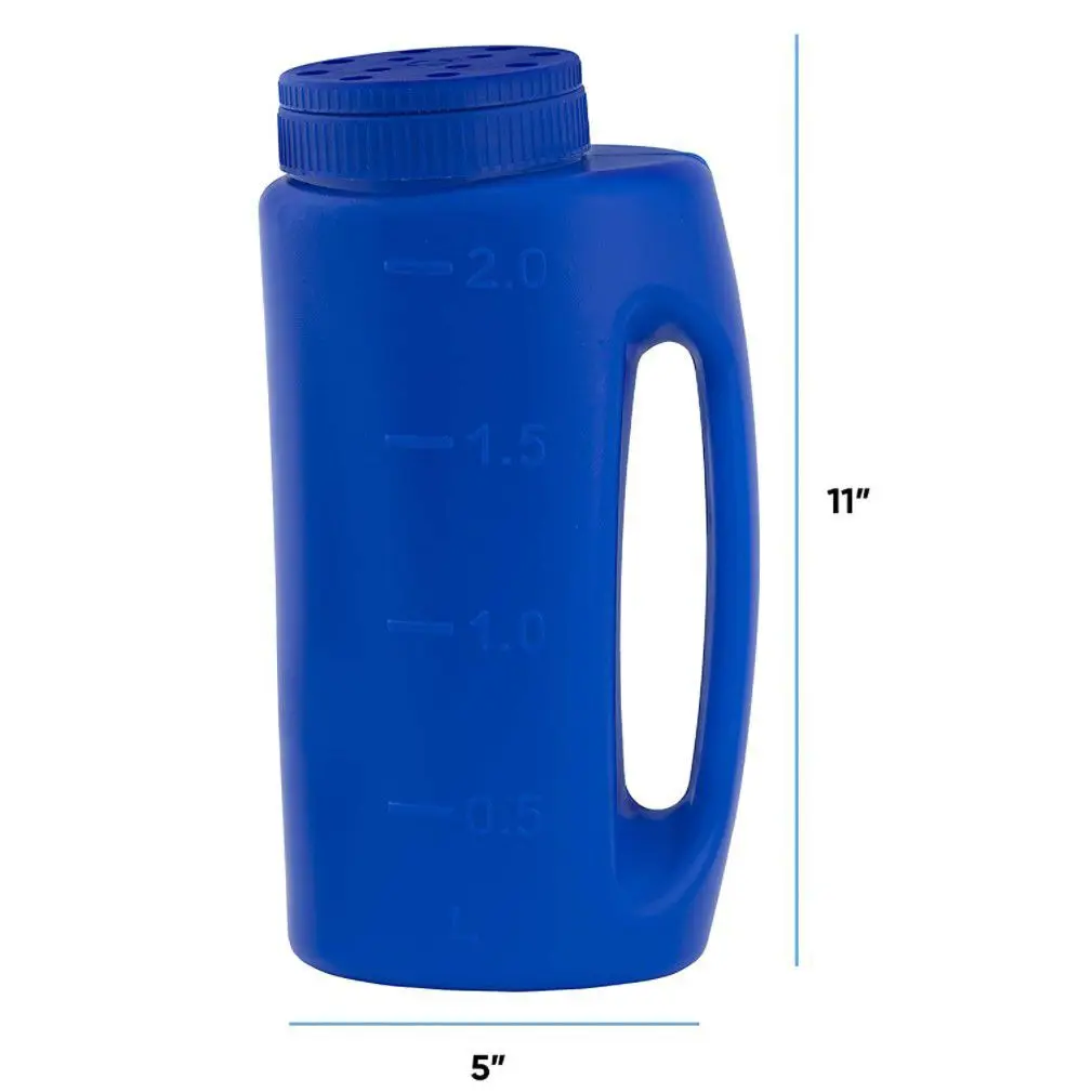 
seed spreader handheld salt and seed spreader adjustable hole size fertilizer seeds insect repellent ice melter de icer 