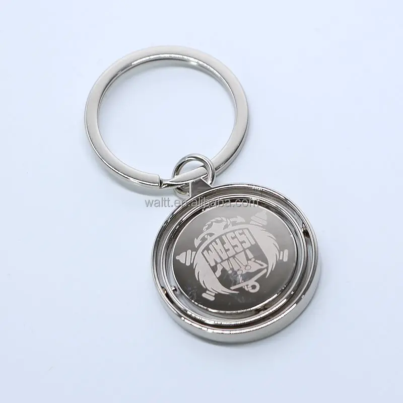 Custom Metal Spinning Car Keychains: Personalized Brand Logo Gifts