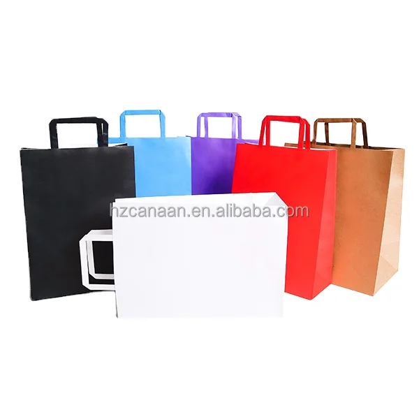 Cheap Price Colorful Printing Paper Gift Bags With Handles