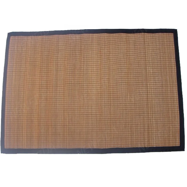 Eco-friendly Non-slip Backing Fine Bamboo Carpet Living Room Floor Mat