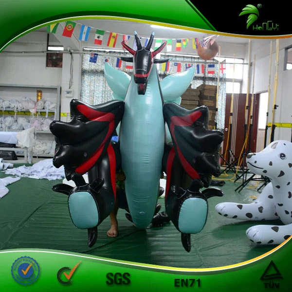 Hongyi Inflatable New Products Sexy Cartoon Video Black Flying Dragon PVC Vinyl Cool Animal Balloon