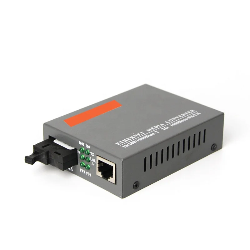 Factory price for 2 ports ethernet fiber optic media converter HTB-GS-03 10/100/1000M gigabit simplex media converter