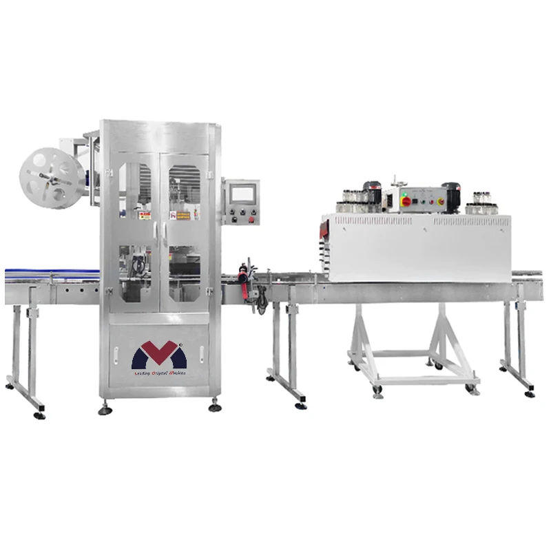 High speed Automatic PET Steam Shrink Sleeve Label Applicator PVC Stretch Film Automatic Shrink Sleeve Labeling Machine