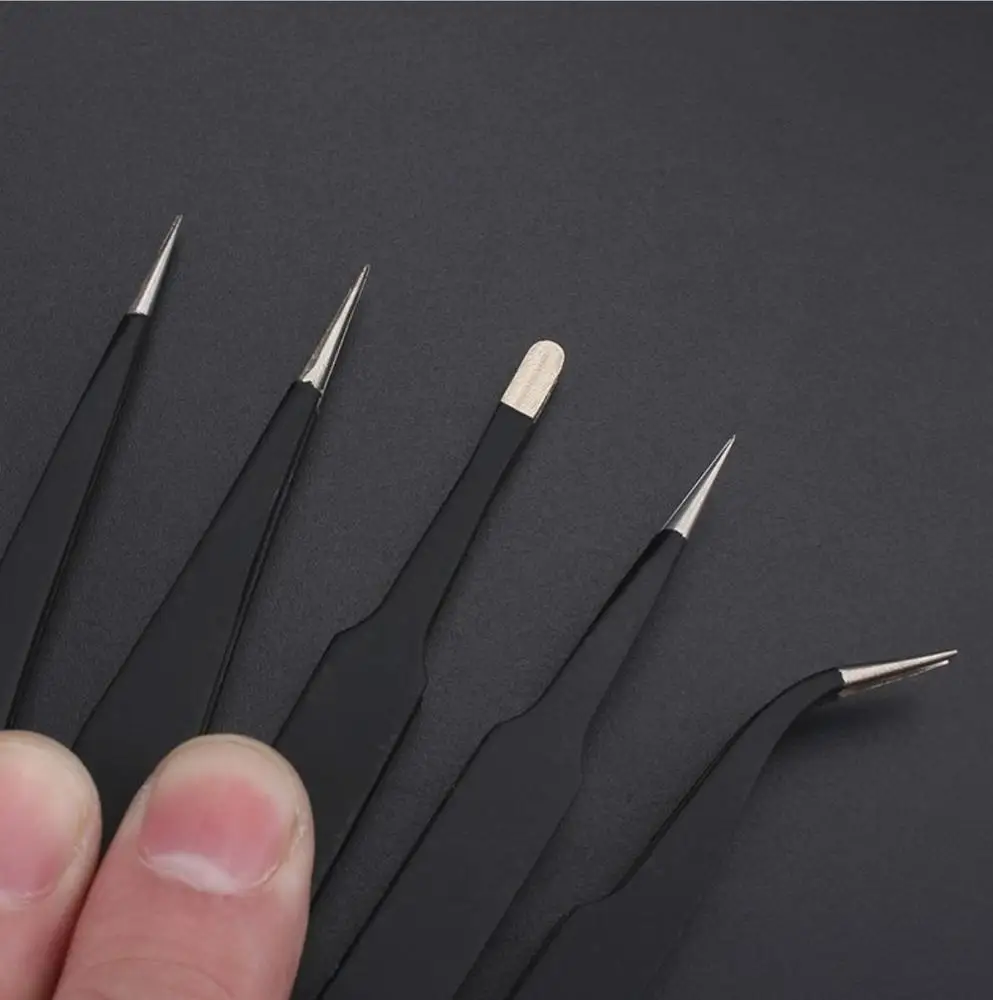 Stainless Steel Antistatic Anti Magnetic ESD-15 Tweezers