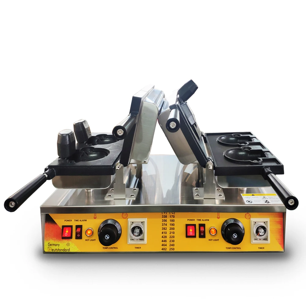 New Condition Electric Animal Shaped Waffle Maker Bear Shape Waffle Cone Machine