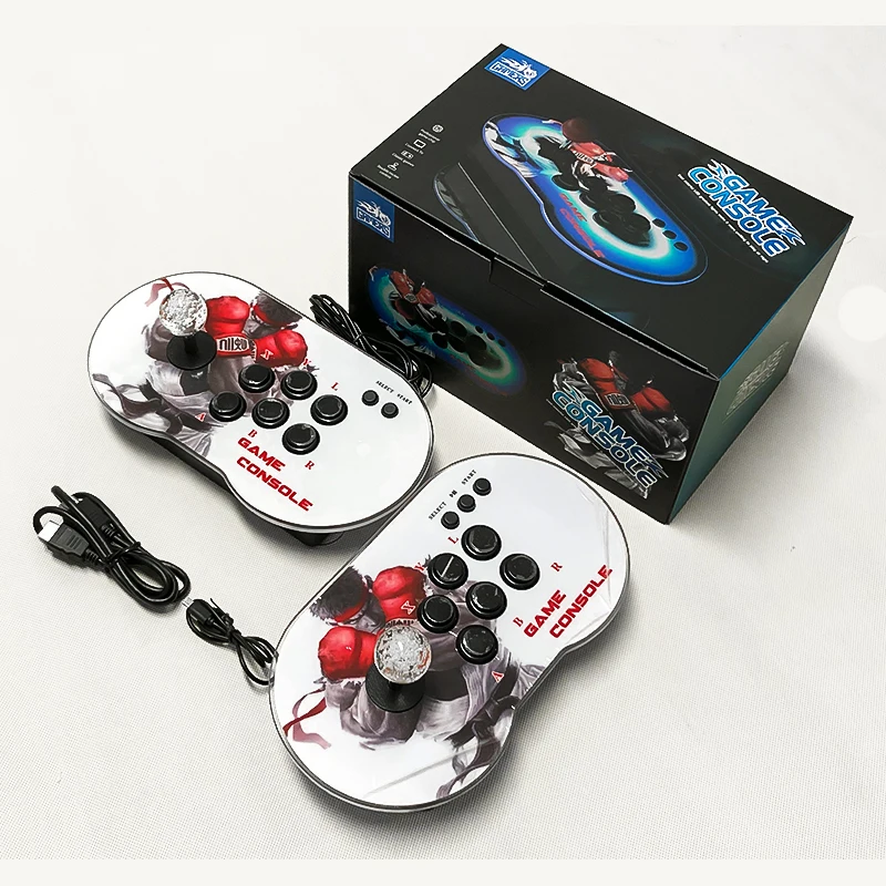 New M9 Double rocker HD 4K arcade controller Joystick Mini Arcade TV game console Retro video game console for PS gift