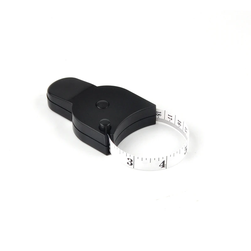 Black Special Retractable Auto Logo Printed Waist Circumference Fiberglass Measuring Tape 60 inch