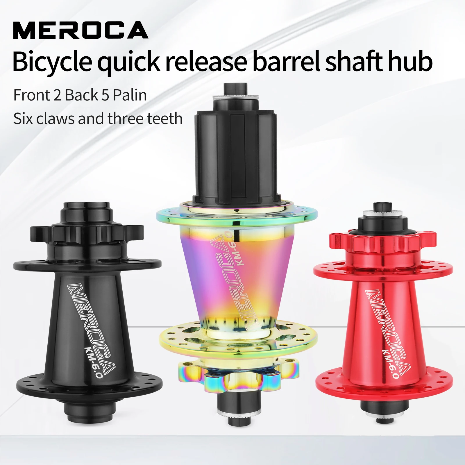 MEROCA KM 6.0 Hot Sale Mountain Bike 32 Holes Mtb Hubs 6 Claws 3 Teeth Aluminum Alloy Wheel Bicycle Hub