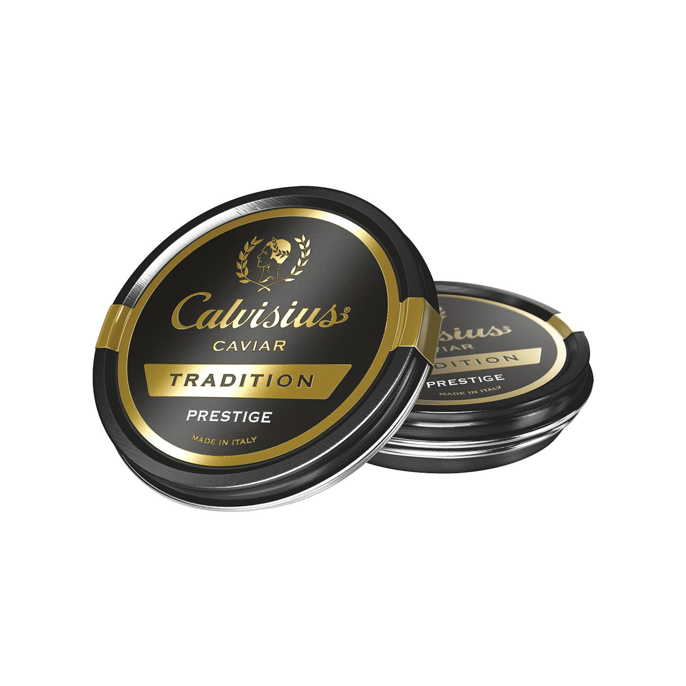 Minsda High Quality Caviar Tin label Waterproof Aluminum Gold 3D Embossed Caviar label