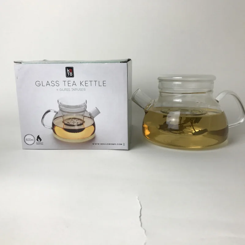 1000Ml Tea Pot Gift Sets Borosilicate Creative Tea Pots Kettle Set Glass Portable Tea Pot With Stainless Steel Infuser