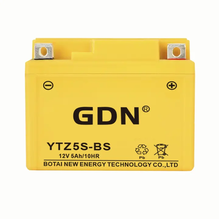 GDN YTZ5S-BS 12 В универсальная батарея для мотоцикла 5AH перезаряжаемая герметичная без обслуживания