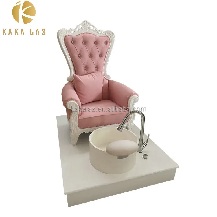 salon pedicure spa massage chair pink princess chair  queen throne sofa