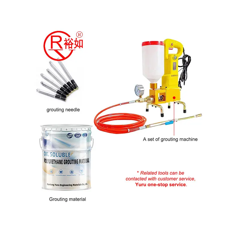 Yu Ru High Quality Polyurethane Foam Grouting Oil Based PU Foaming Agent Hydrophobic Injection Grouting