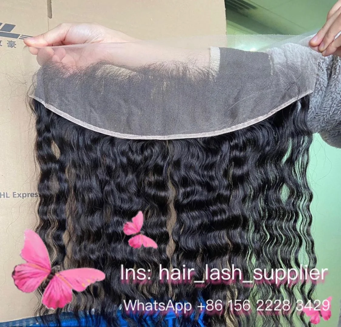 SAMPLE hight quality blue band cuticle aligned hair human hair wig packaging extension wholesale virgin bundle hair vendor