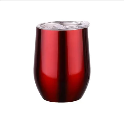 12oz Stainless Steel Double Wall Stemless Wine Tumbler With Lid