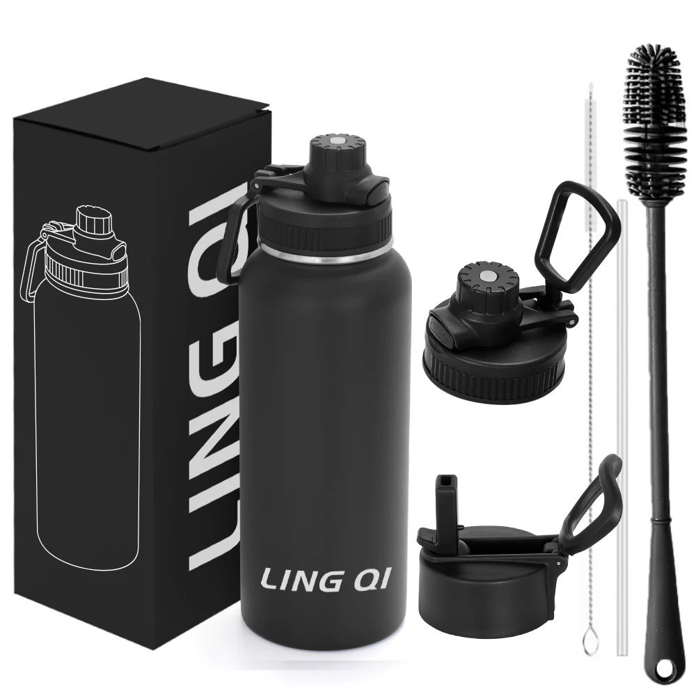 Flasks Vacuum Thermos Double Walled Stainless Steel Vacuum Flask & Thermoses 1 Litre