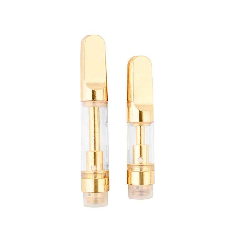Золотой стеклянный керамический картридж, пустой картридж Cbd для вейпа, масляный картридж Cbd