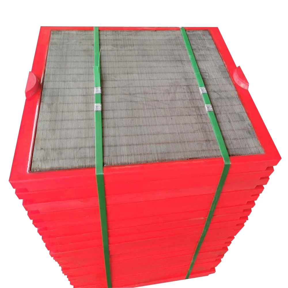 Poly urethane PU  rimmed perforated crusher metal plate sieve stainless steel perforated sieve plate